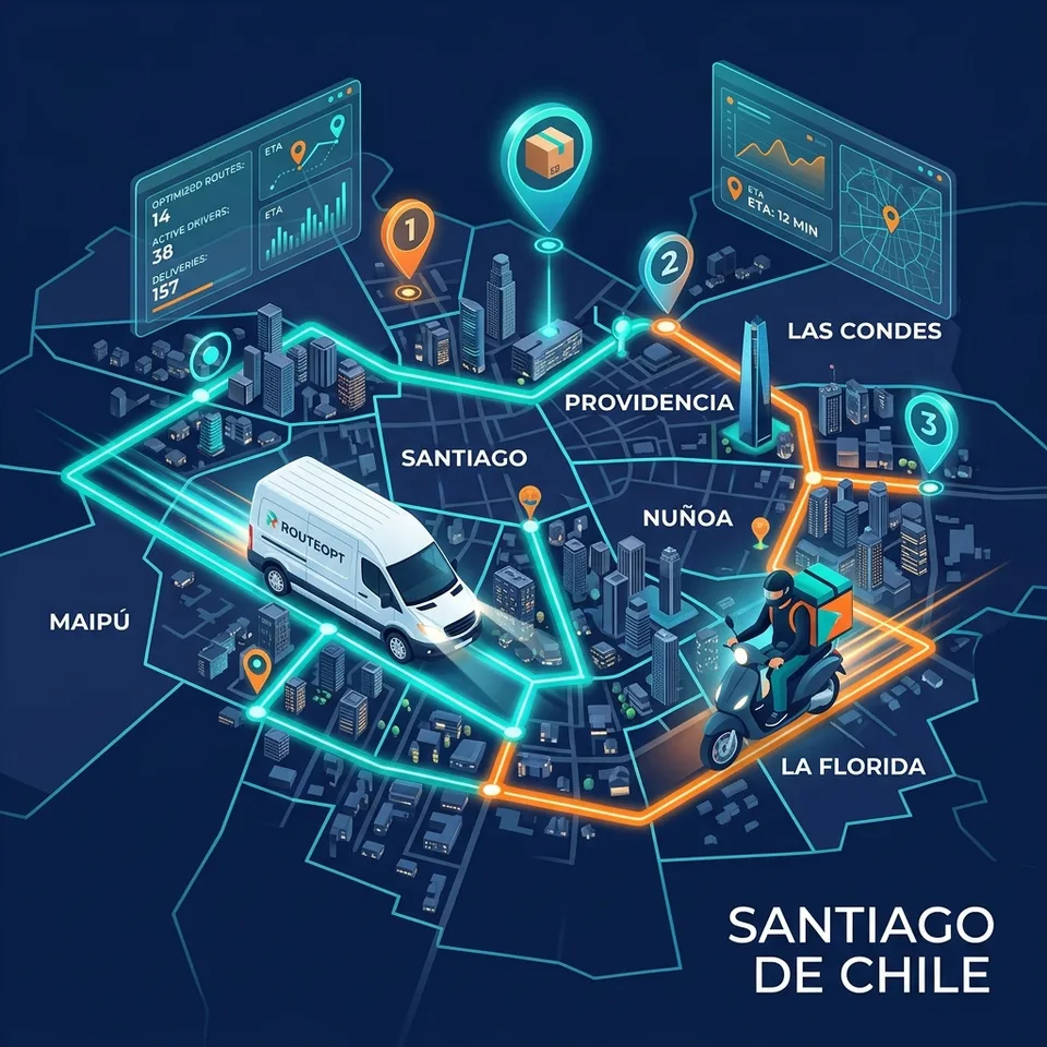 Rutas de entrega en Santiago: cómo ordenar tus despachos por comuna